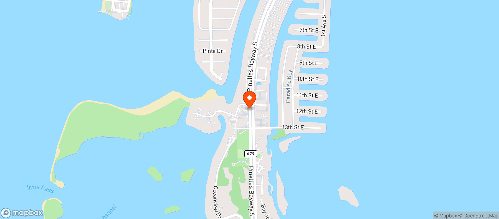 Map showing Sea Worthy Fish Bar