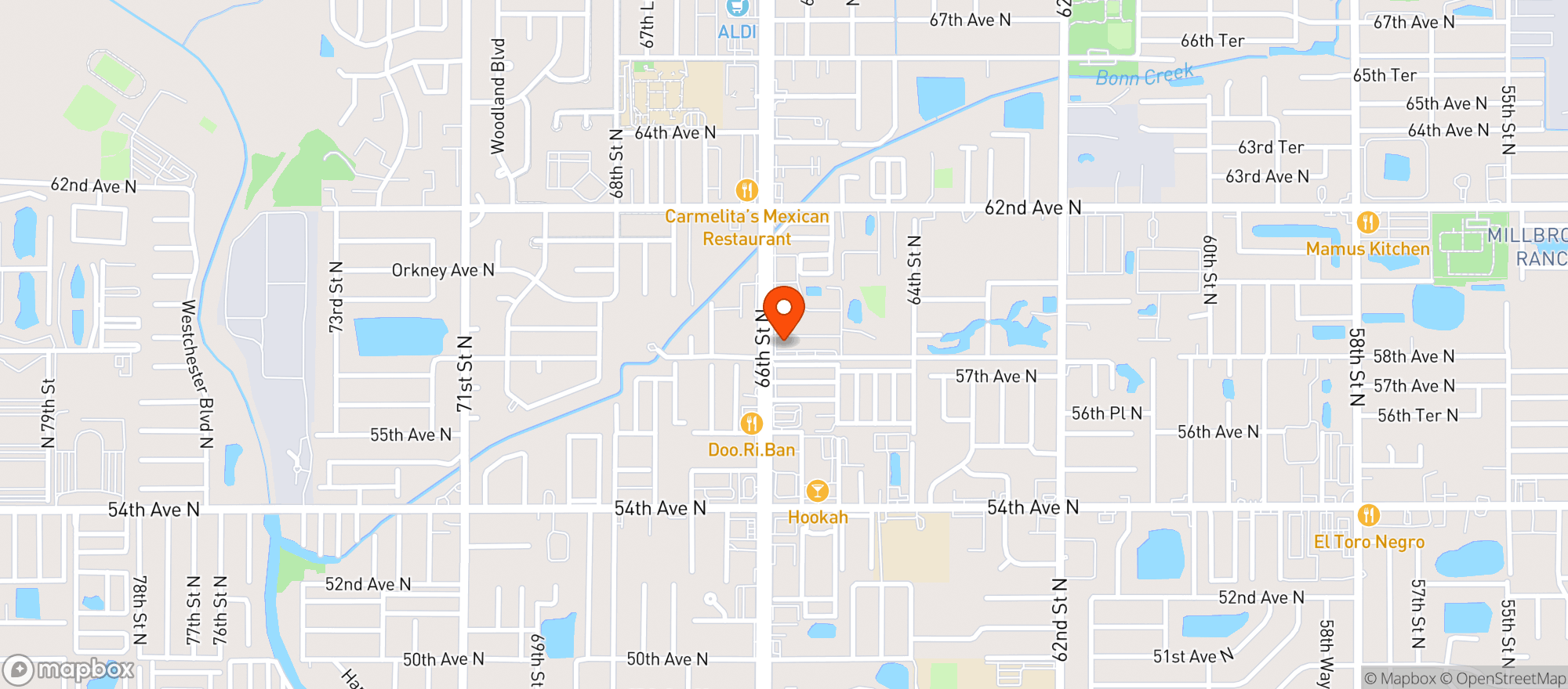 Map showing Local Store