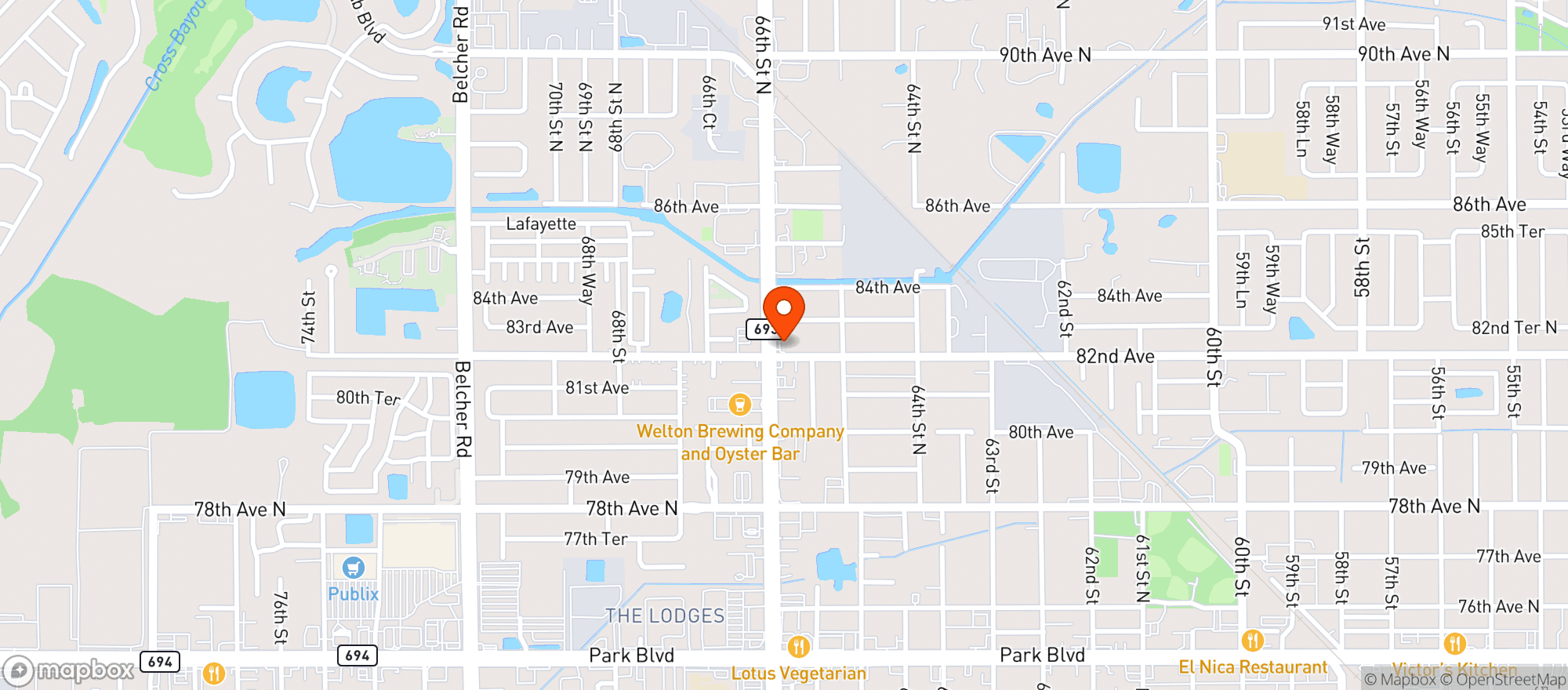 Map showing Circle K 2704917