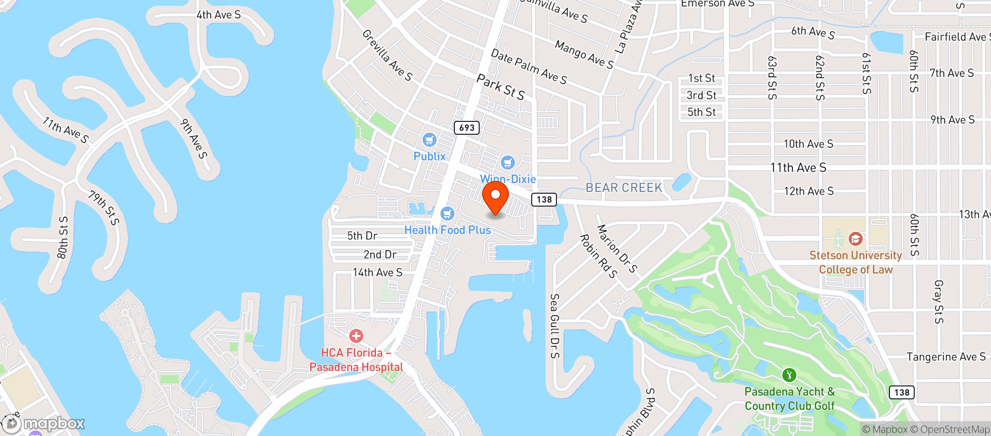 Map showing Neighborhood Market