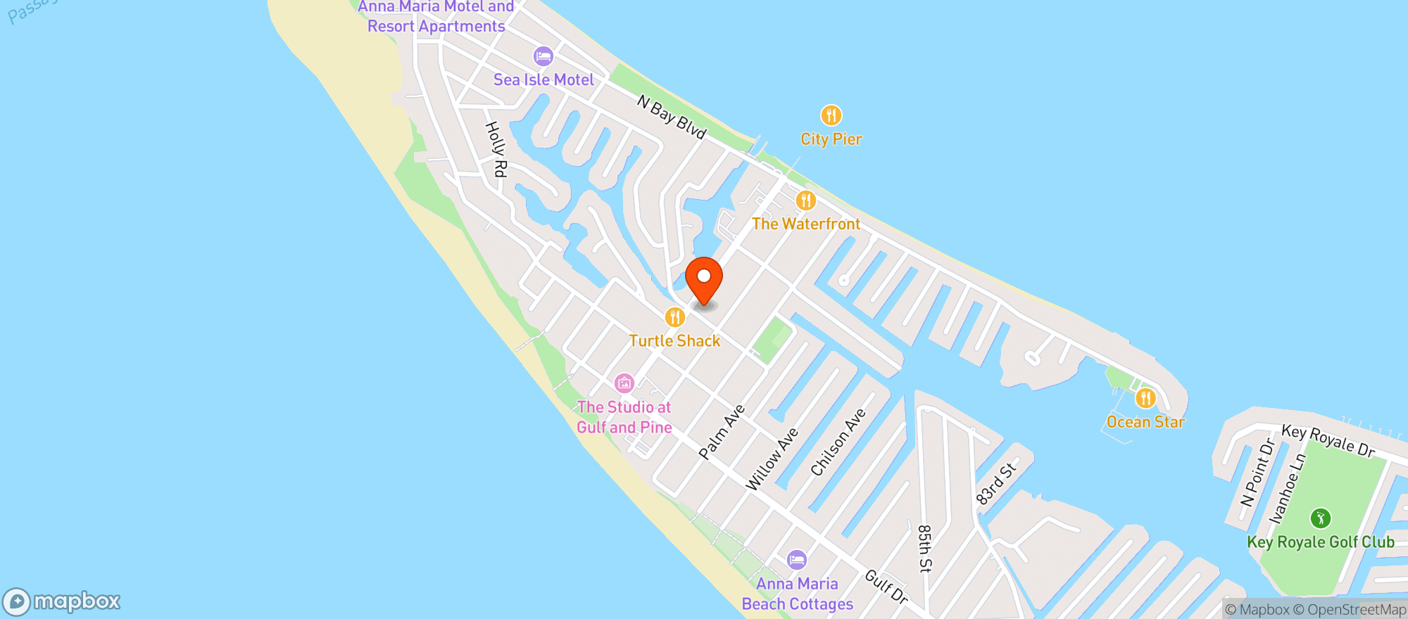 Map showing Olive Oil Outpost