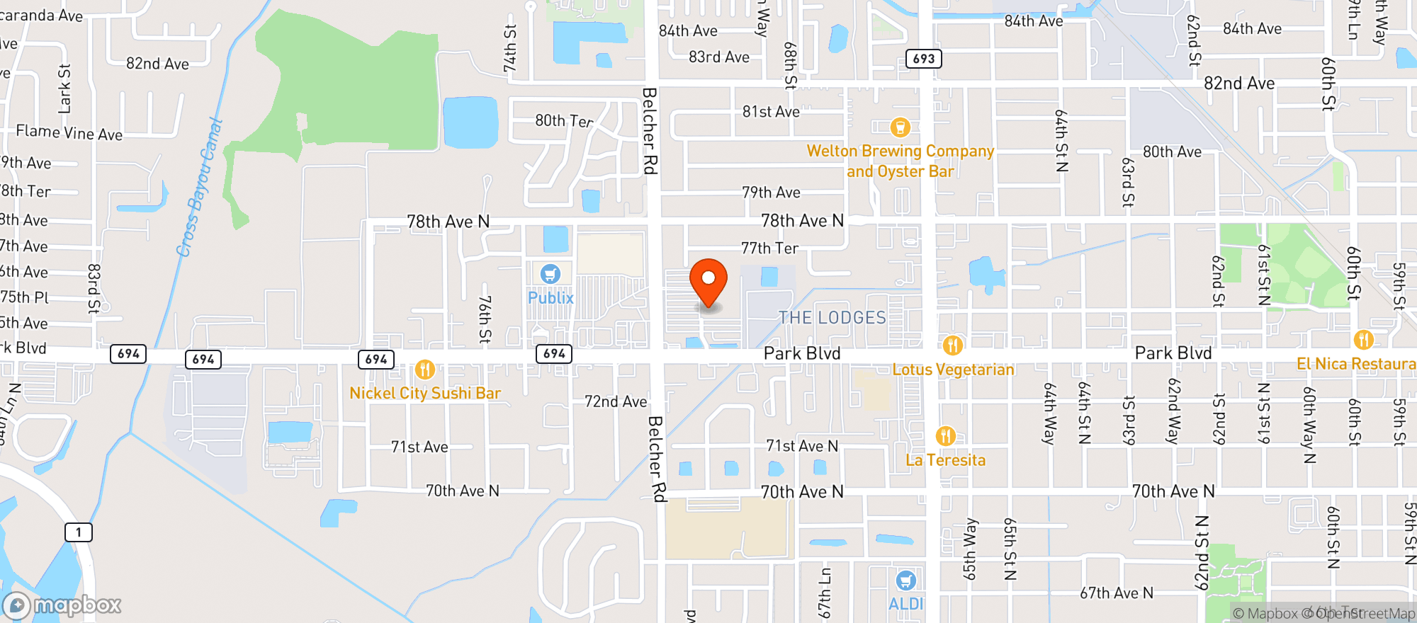 Map showing Sams Club #6387