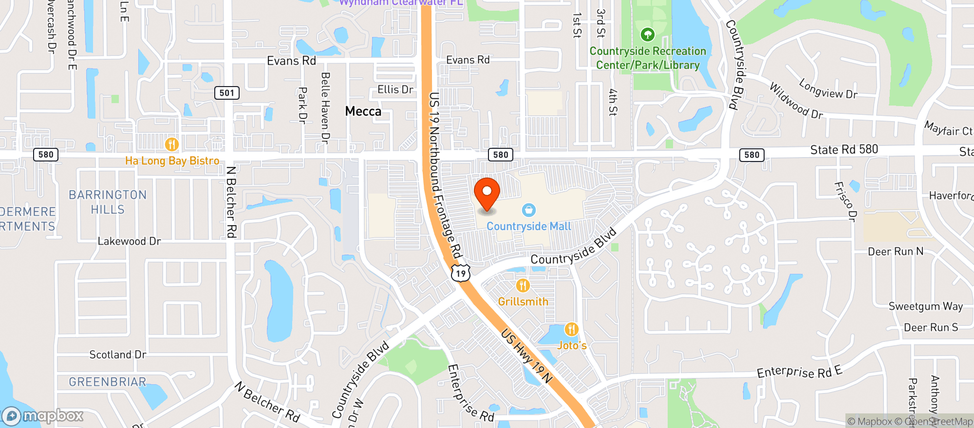 Map showing The Cheesecake Factory