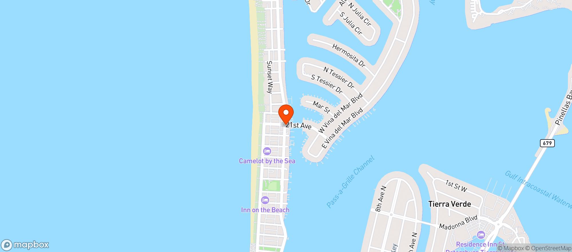 Map showing Red White & Booze