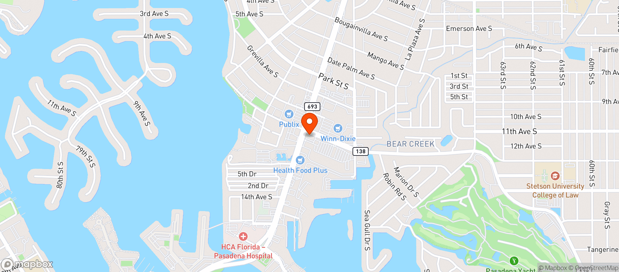 Map showing Pasadena Discount Liquors