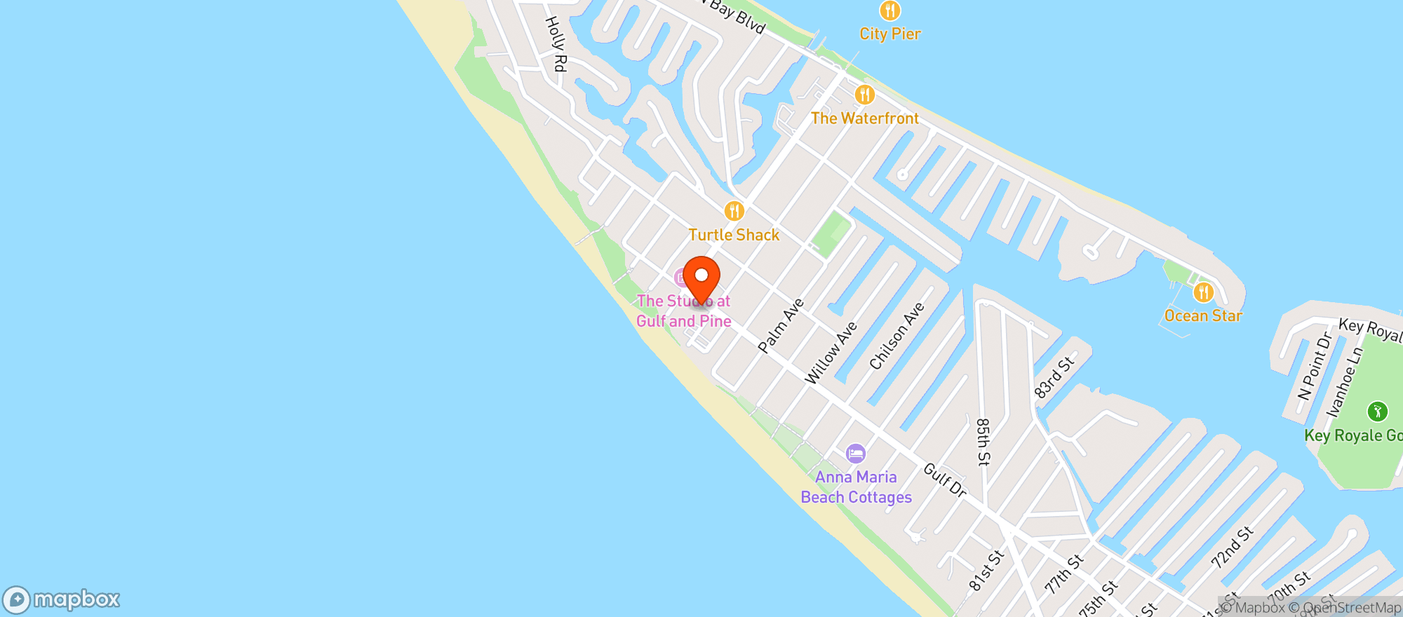 Map showing Bortells Lounge