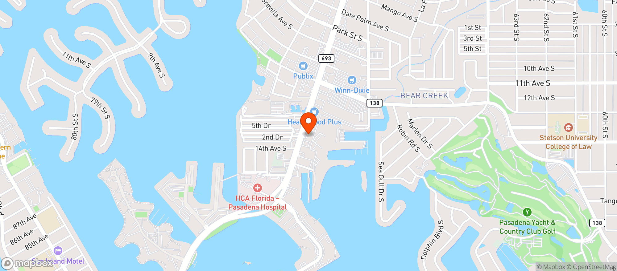 Map showing Ted Peters Fam Smoke Fish