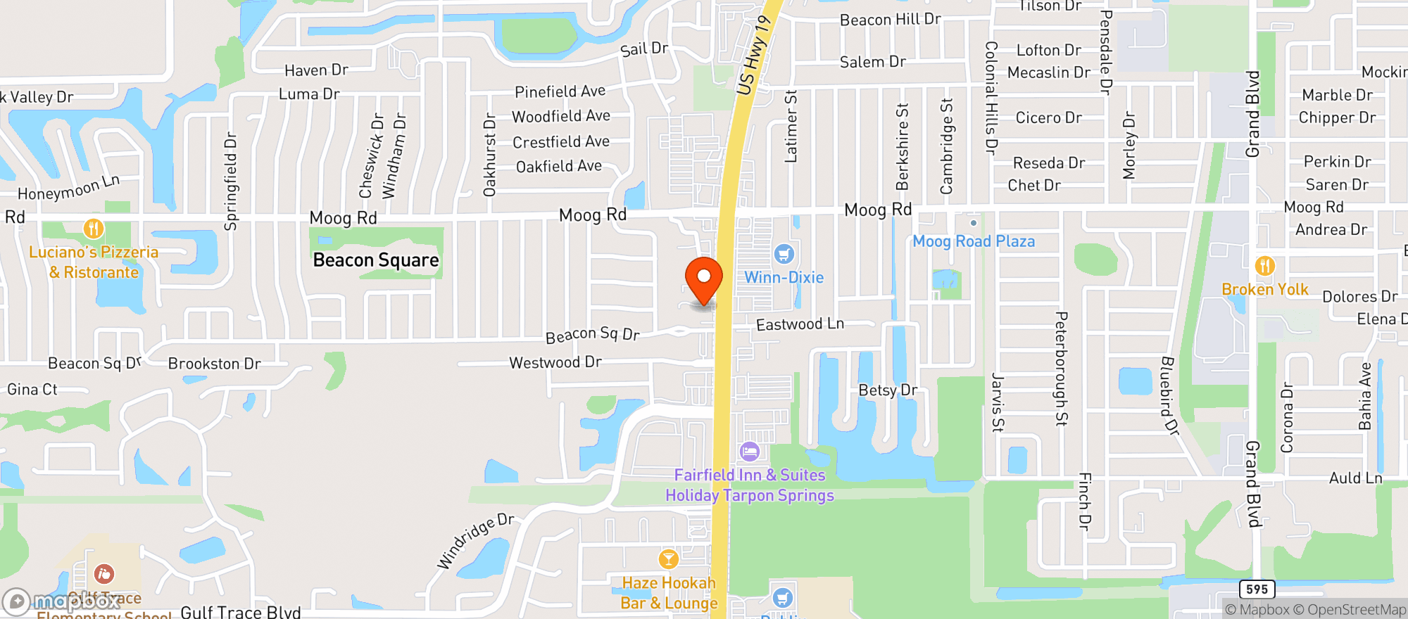 Map showing Us Beverage (us 19)