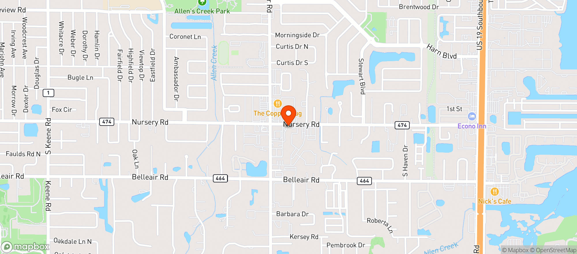 Map showing Brew Garden Taphouse And Eatery