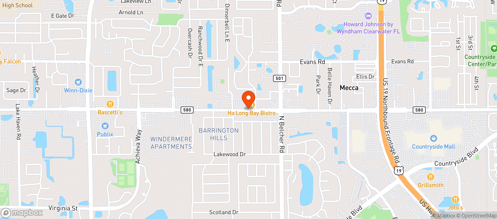 Map showing Walmart Neighborhood Market
