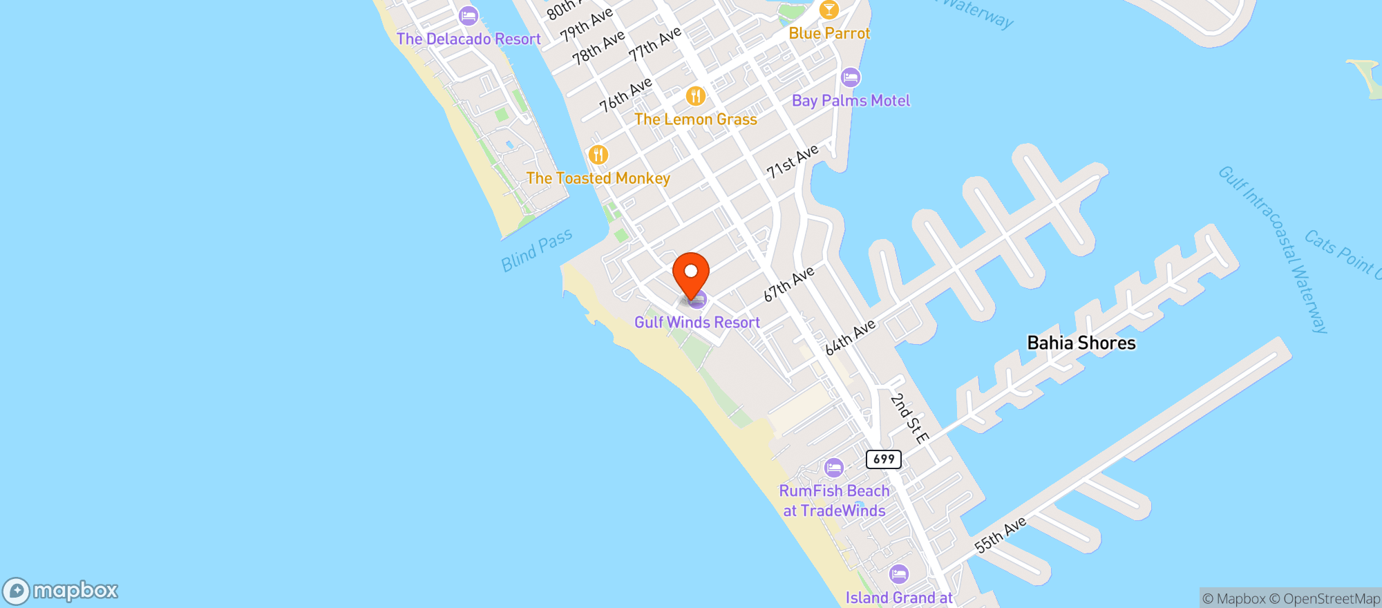 Map showing Cool Vibes On The Beach