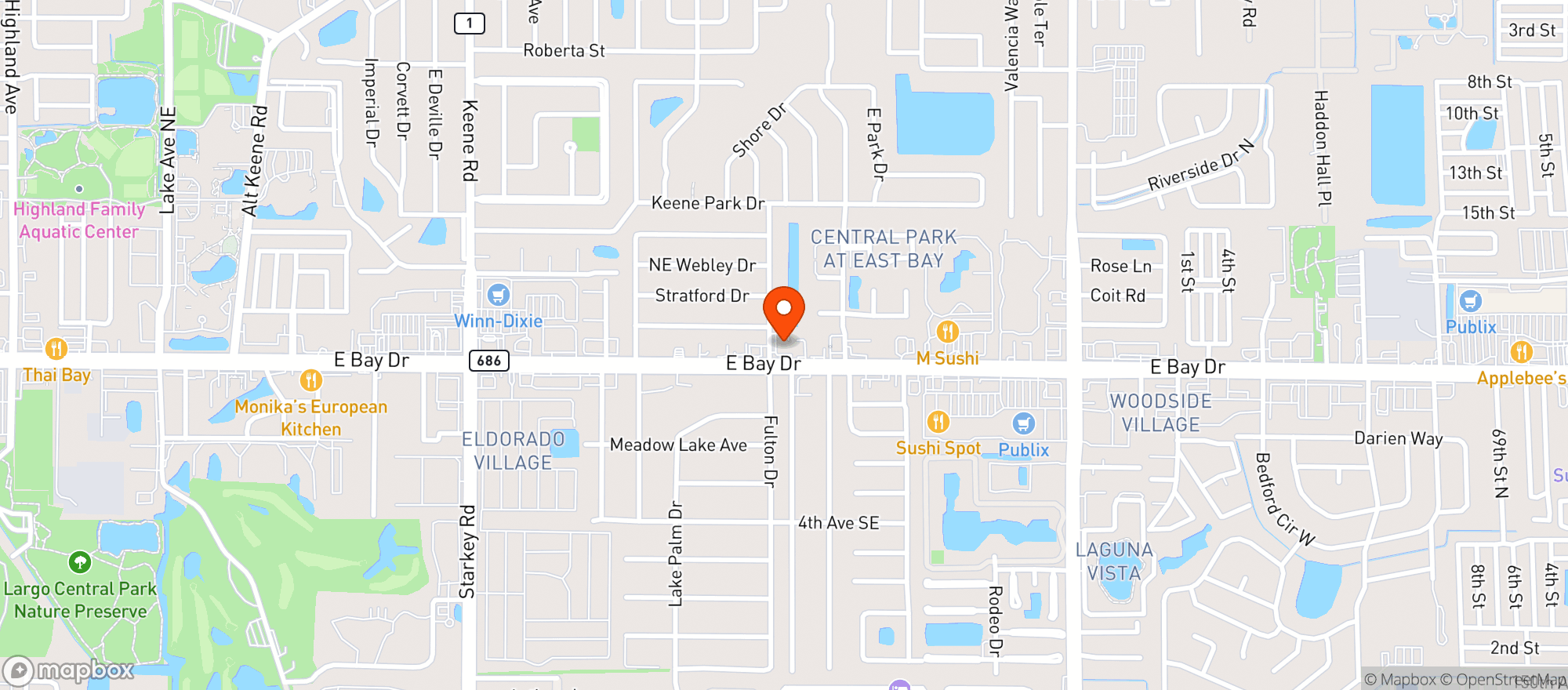 Map showing Saint Mary Food Mart Llc