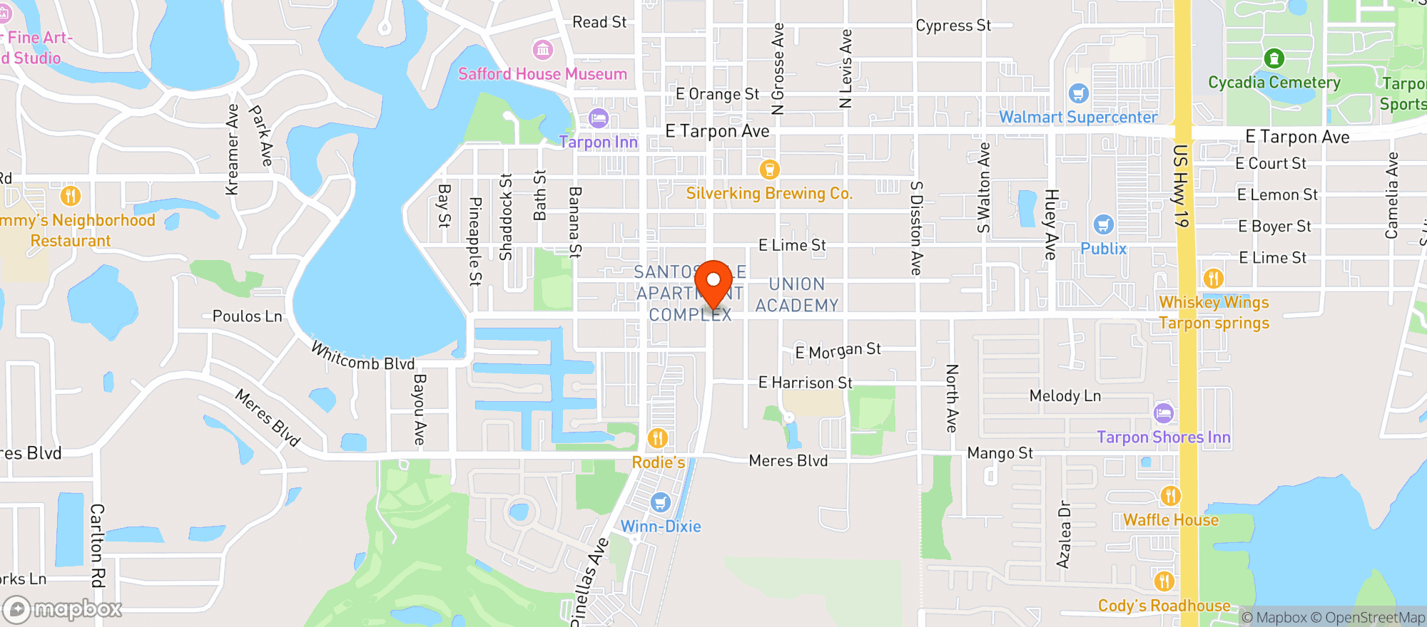 Map showing Two Frogs Brewing Co