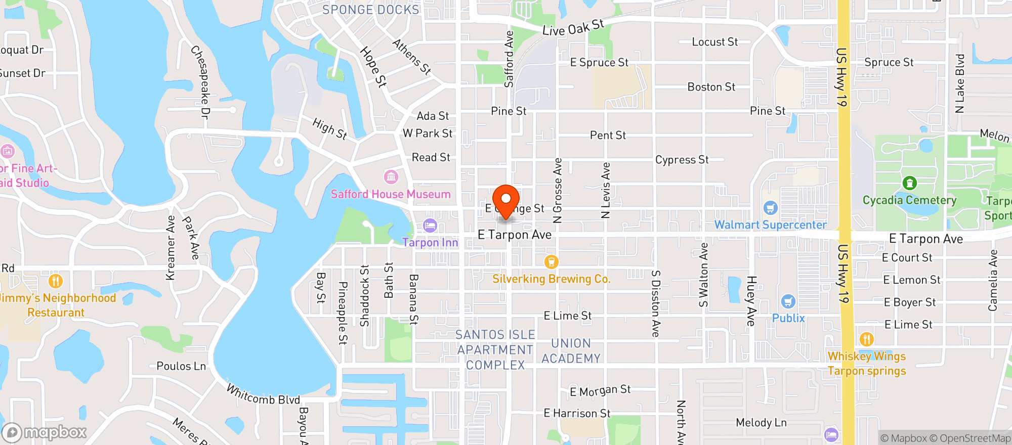 Map showing Tuscan Sun Italian Bistro