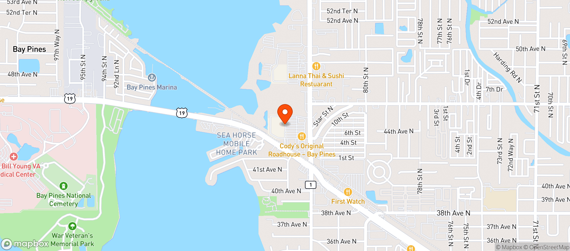 Map showing Target Store