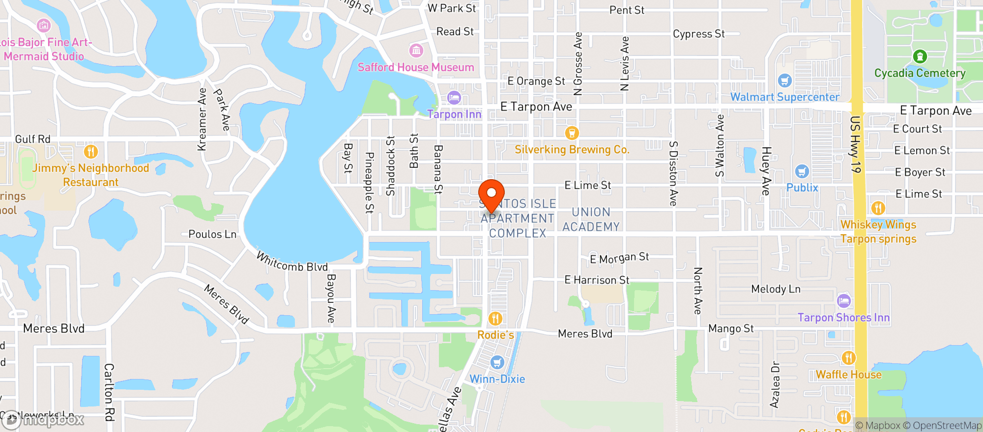 Map showing Sponge City Brewing