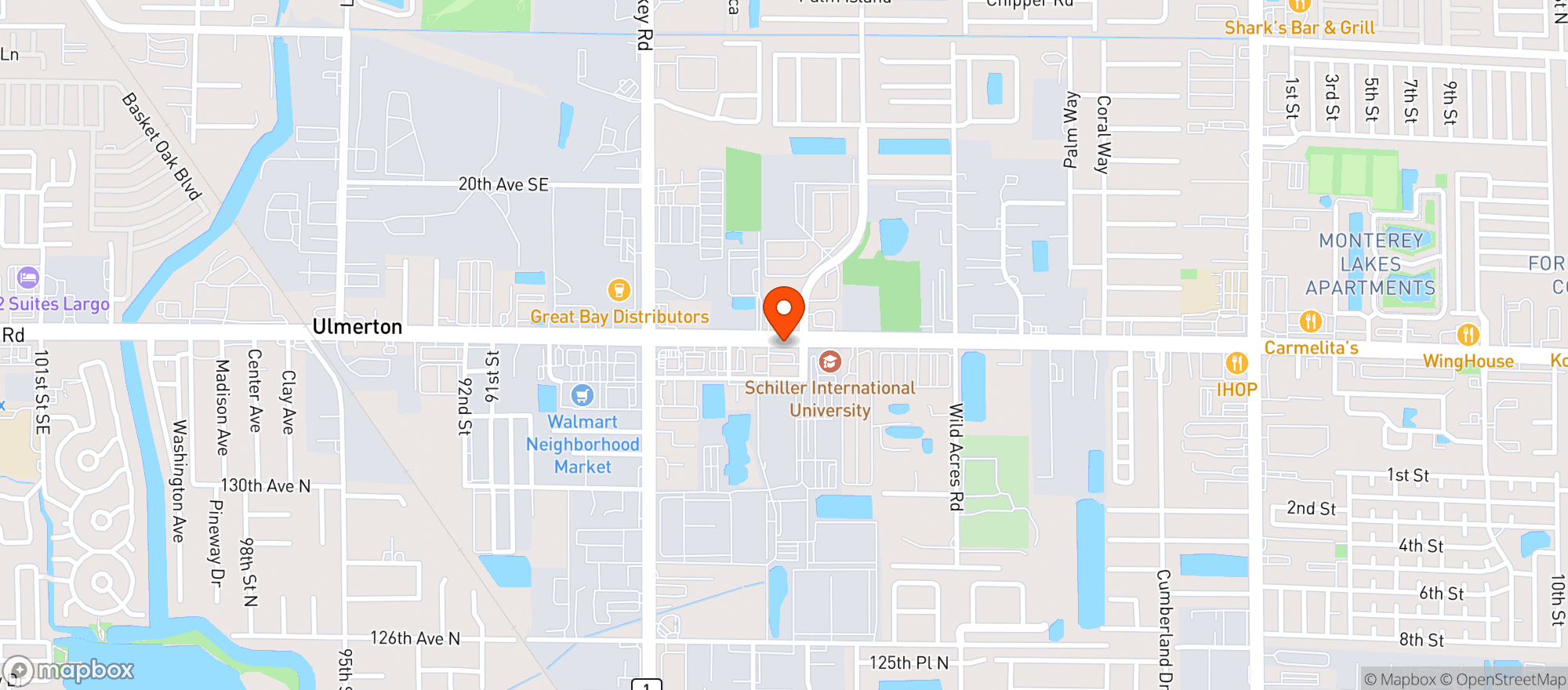 Map showing Circle K