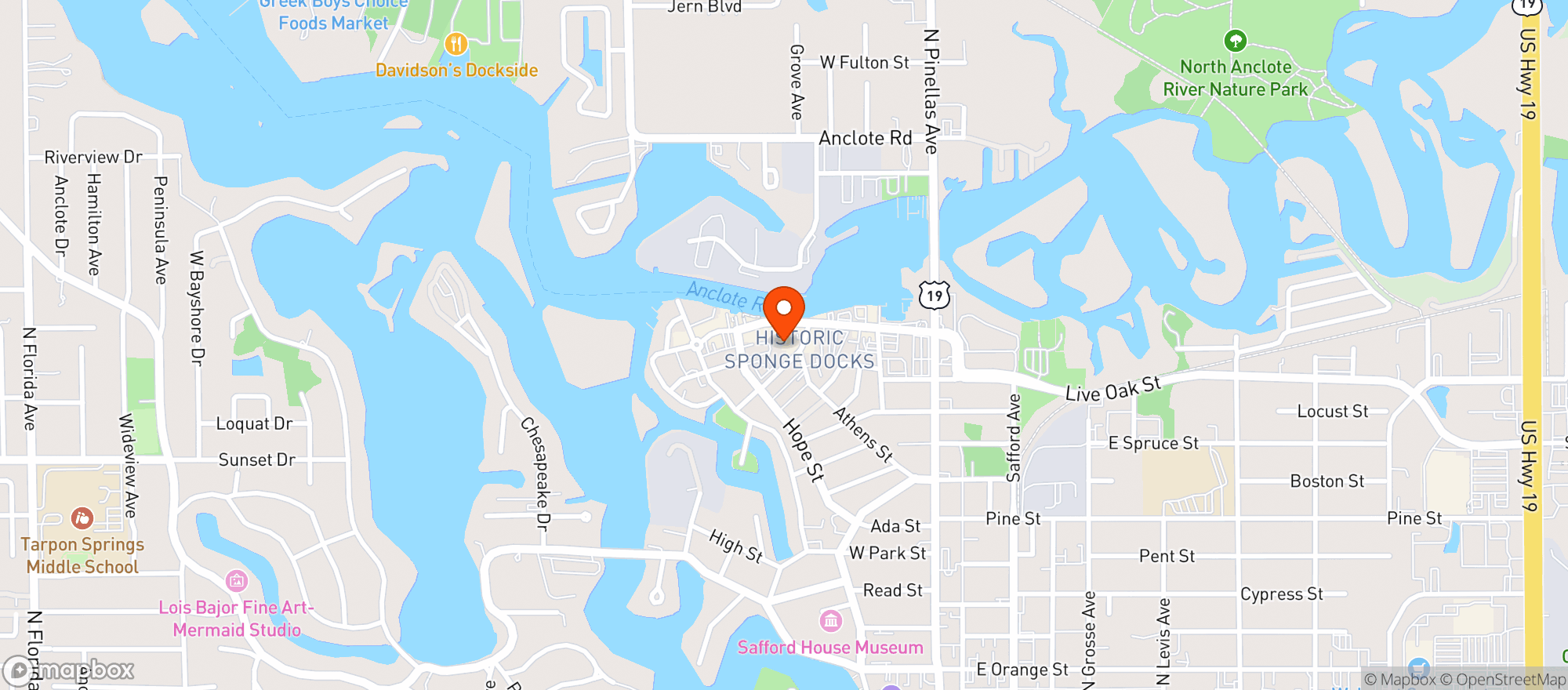 Map showing Anclote Brew