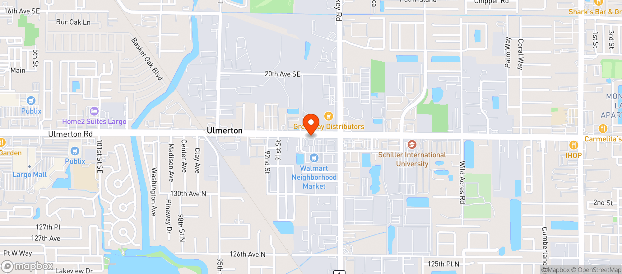 Map showing Walmart Neighborhood Market