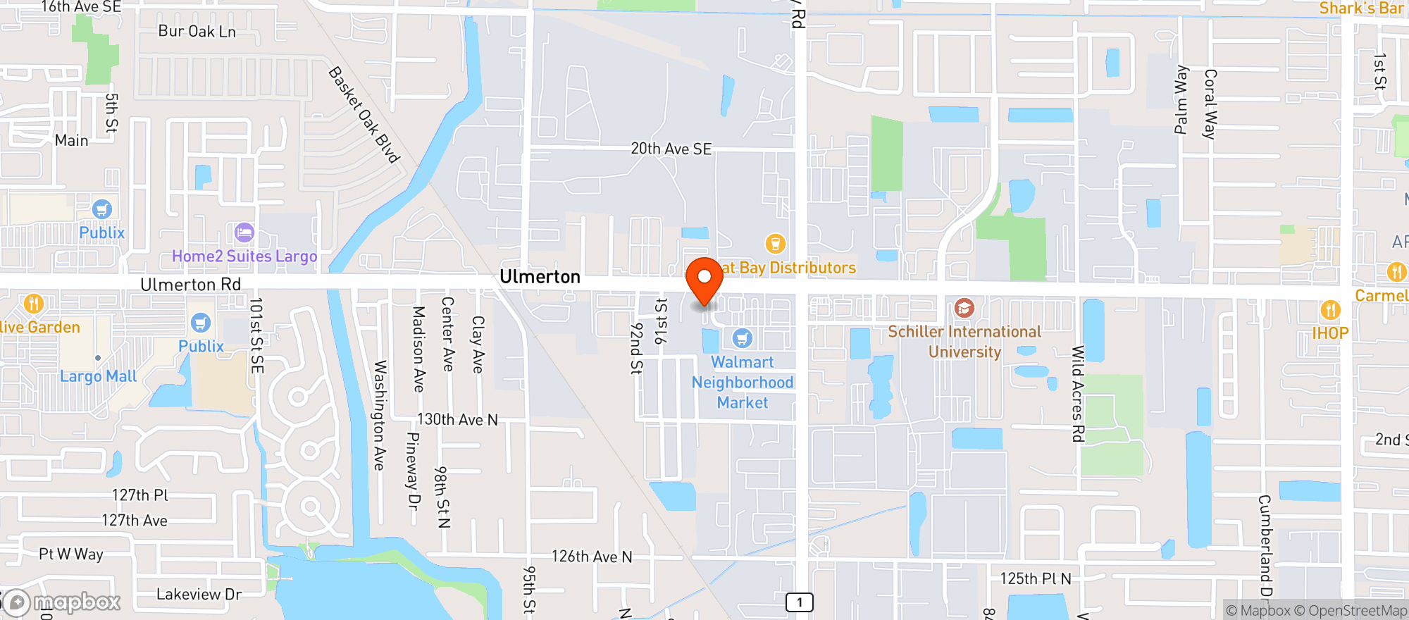 Map showing Los Magueyes Mexican Grill