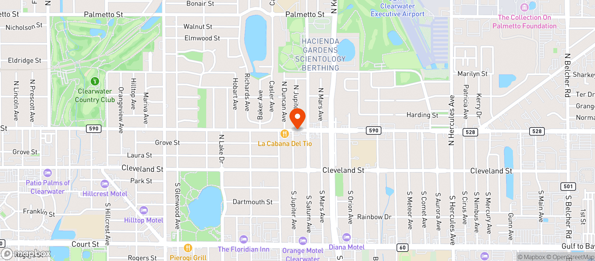Map showing 7 Eleven