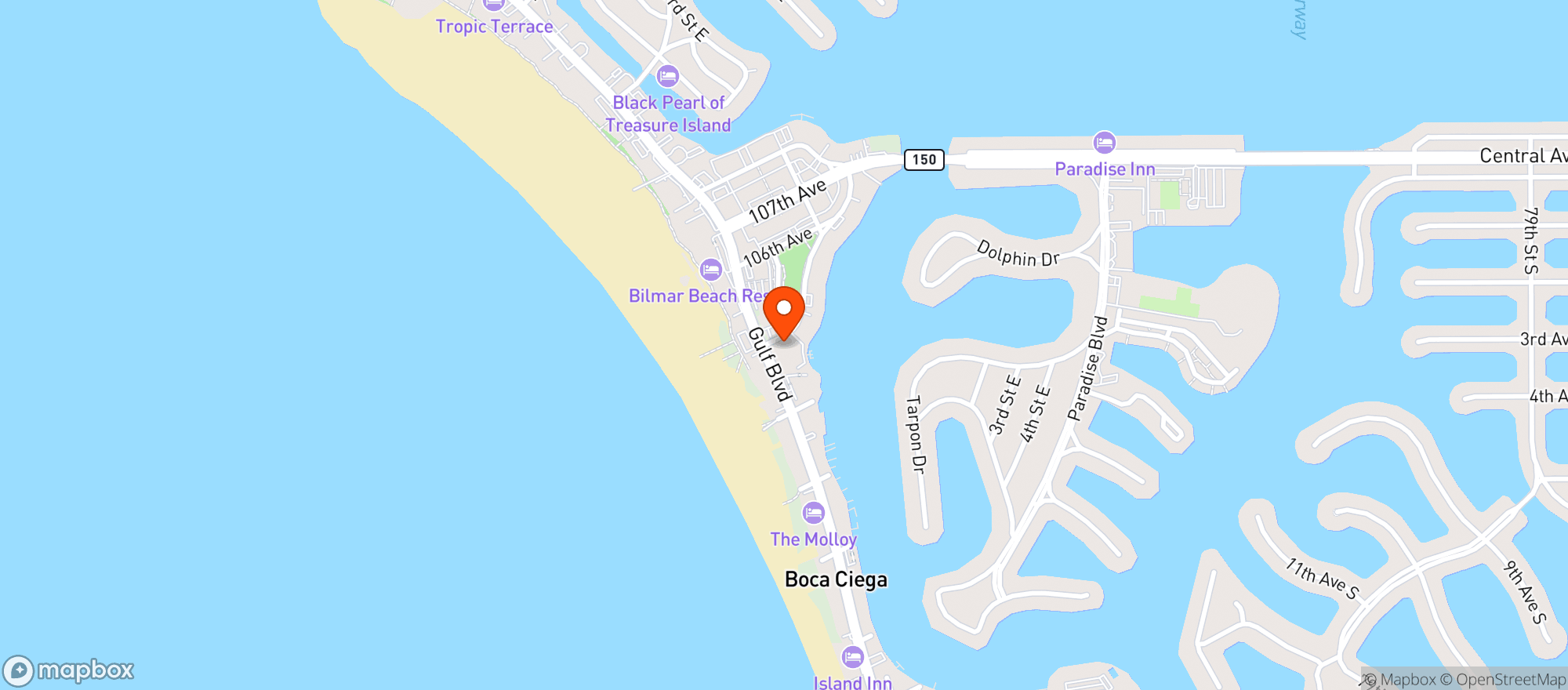 Map showing Publix