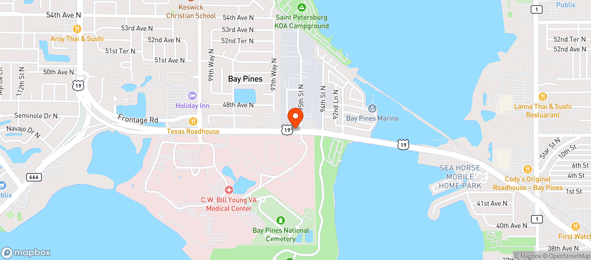 Map showing Pipos Cafe