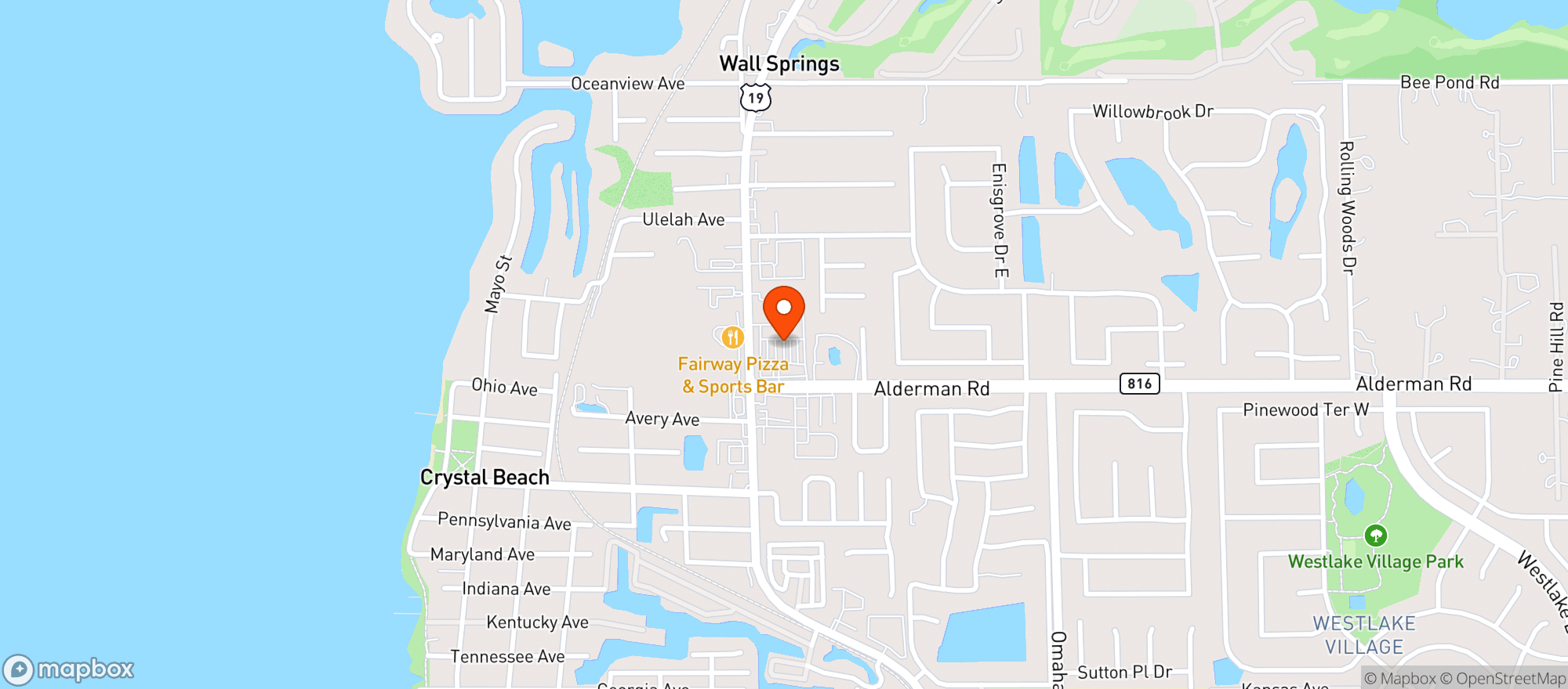 Map showing Sunshine Food & Spirits-37527