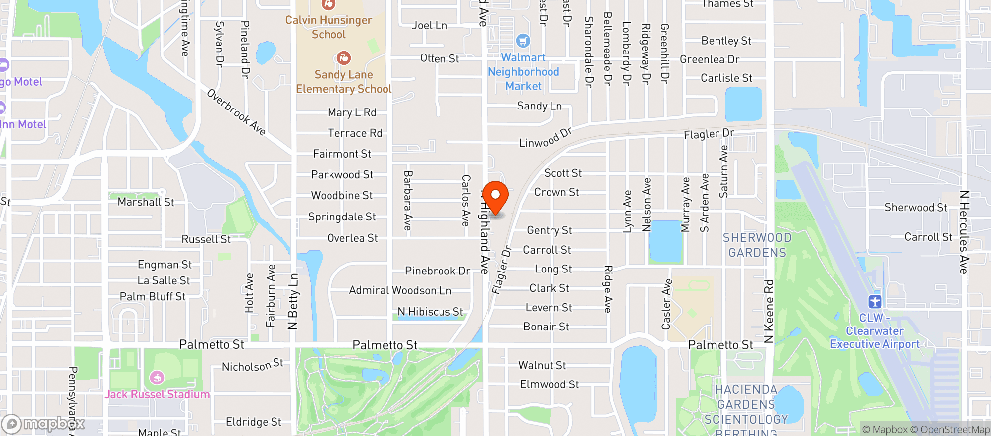 Map showing Maria S Smoke Shop & Conv