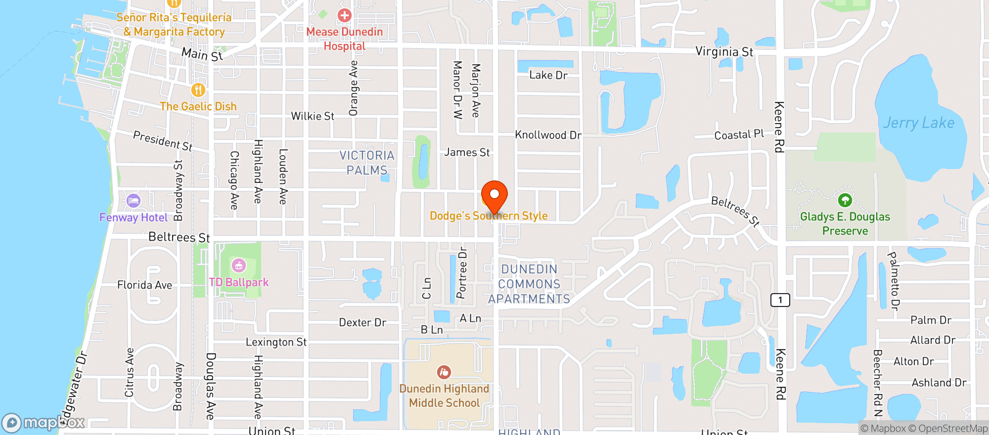 Map showing Discount Beverage