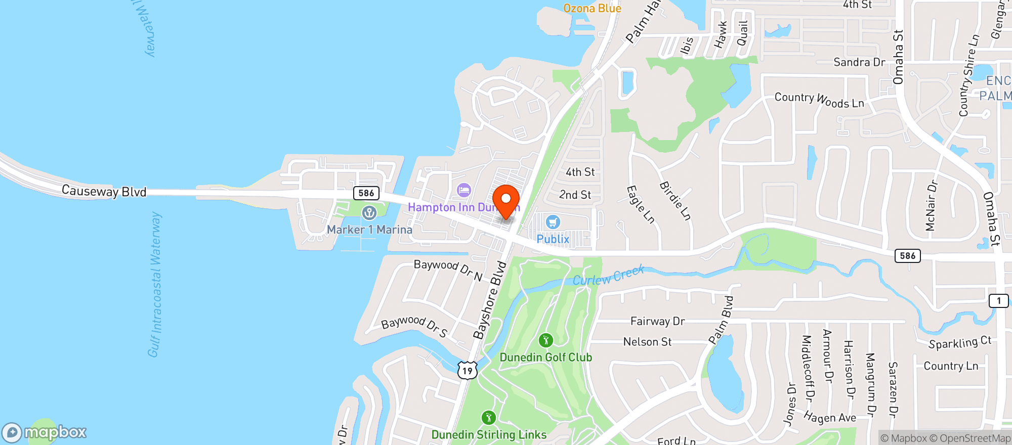 Map showing Bayshore Breeze Market
