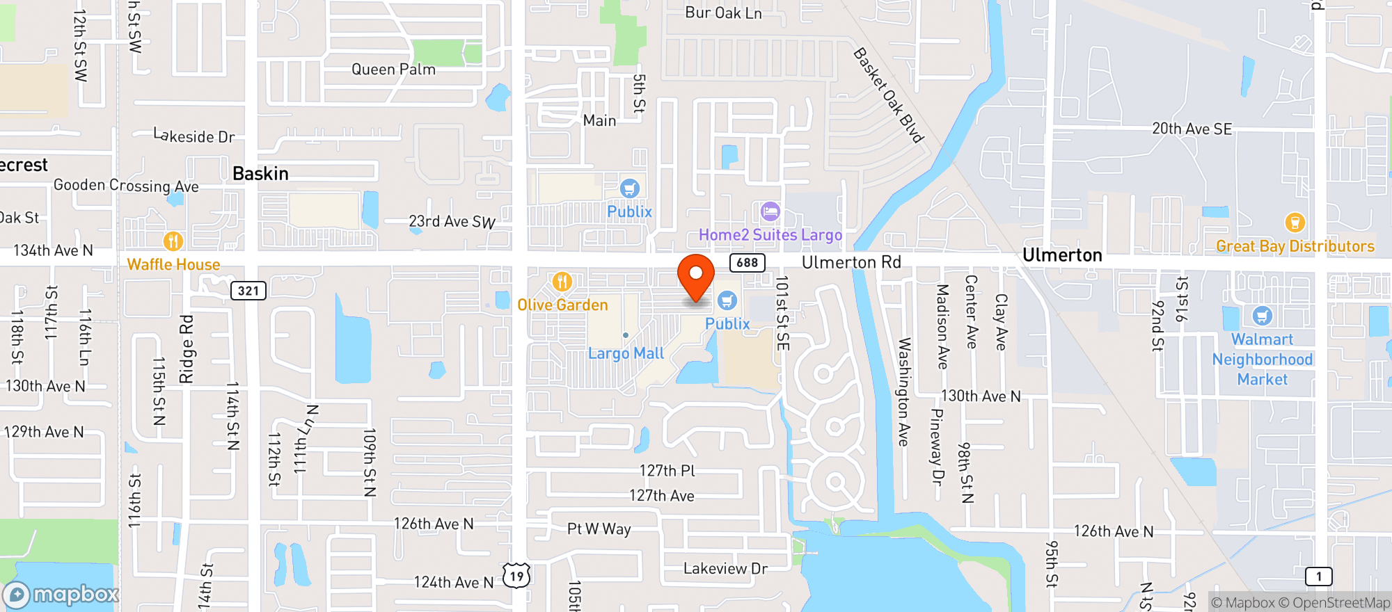 Map showing Gnc