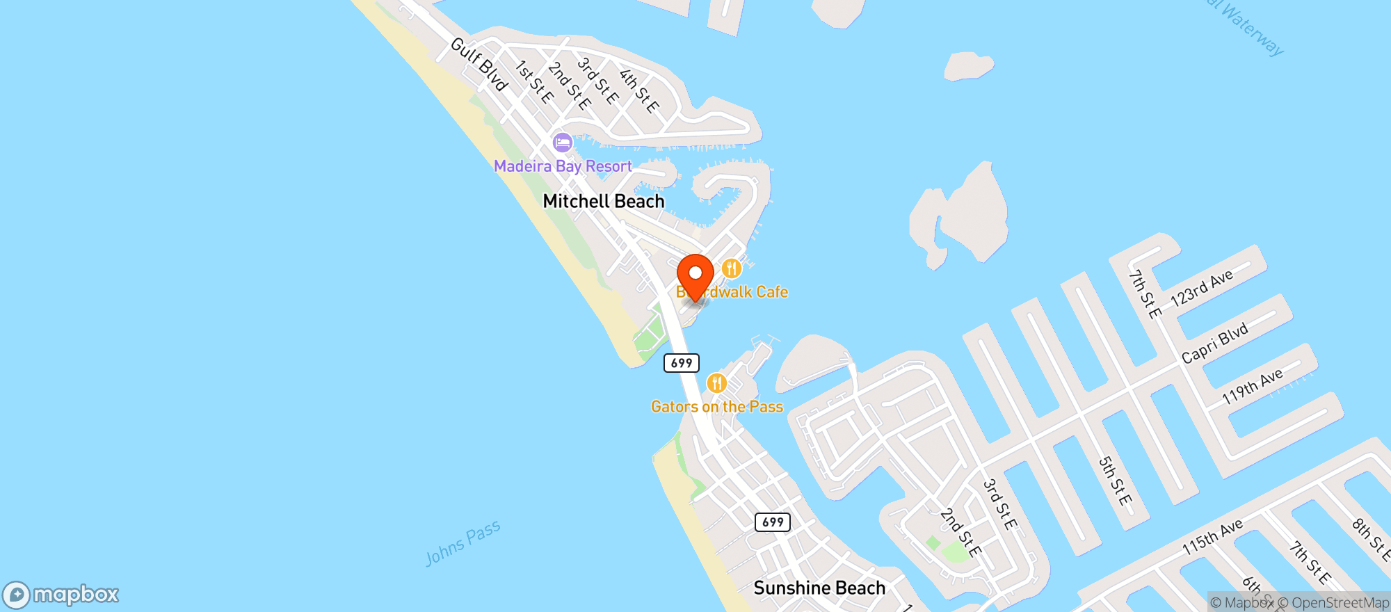 Map showing Friendly Fisherman