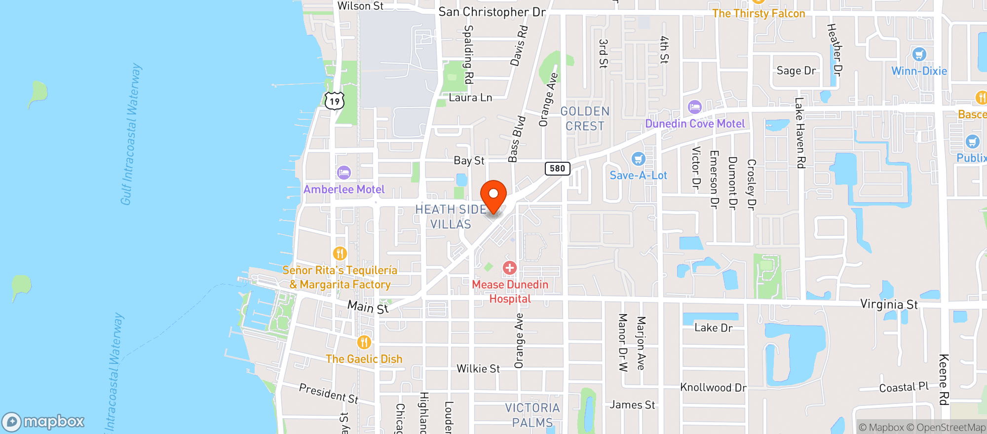 Map showing Soggy Bottom Brewing Co