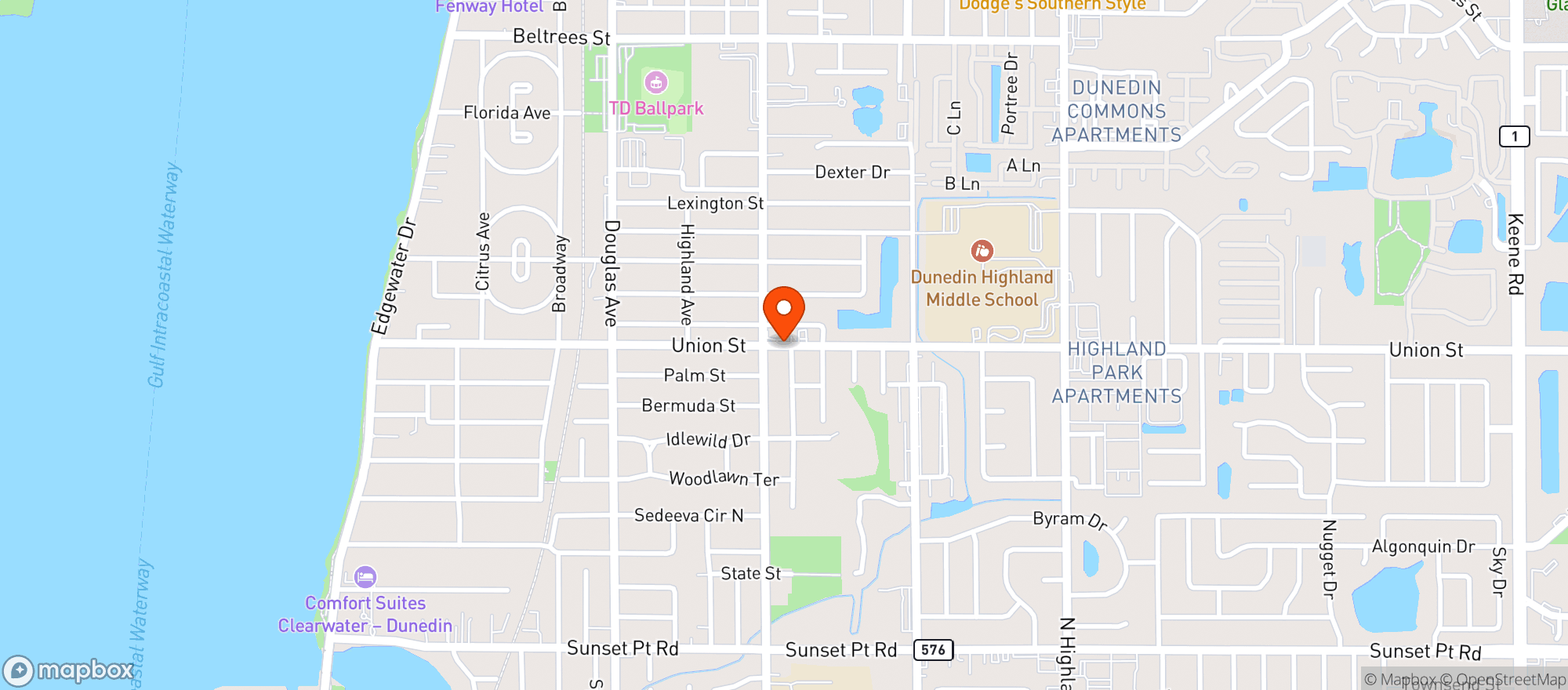 Map showing Munchees Food Store