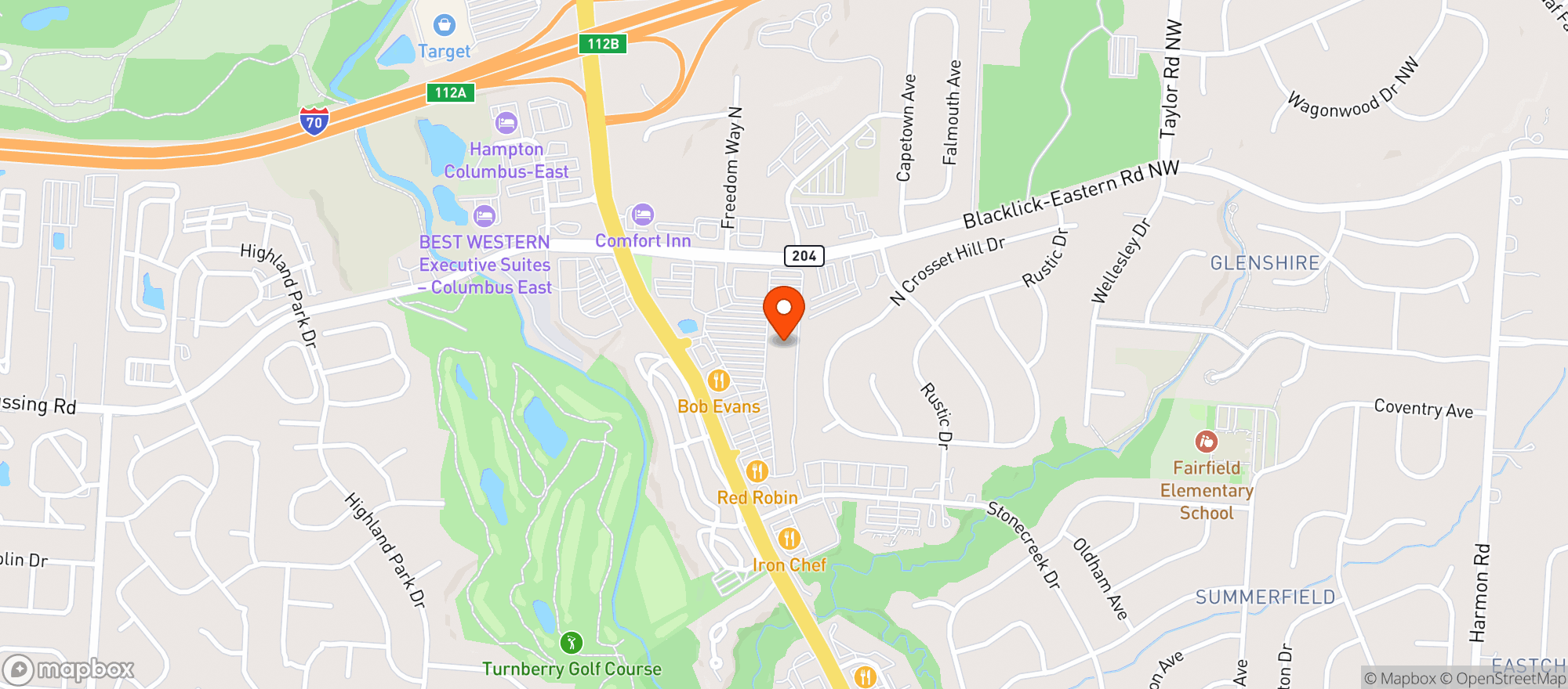 Map showing Marcus Cinema Pickeringto