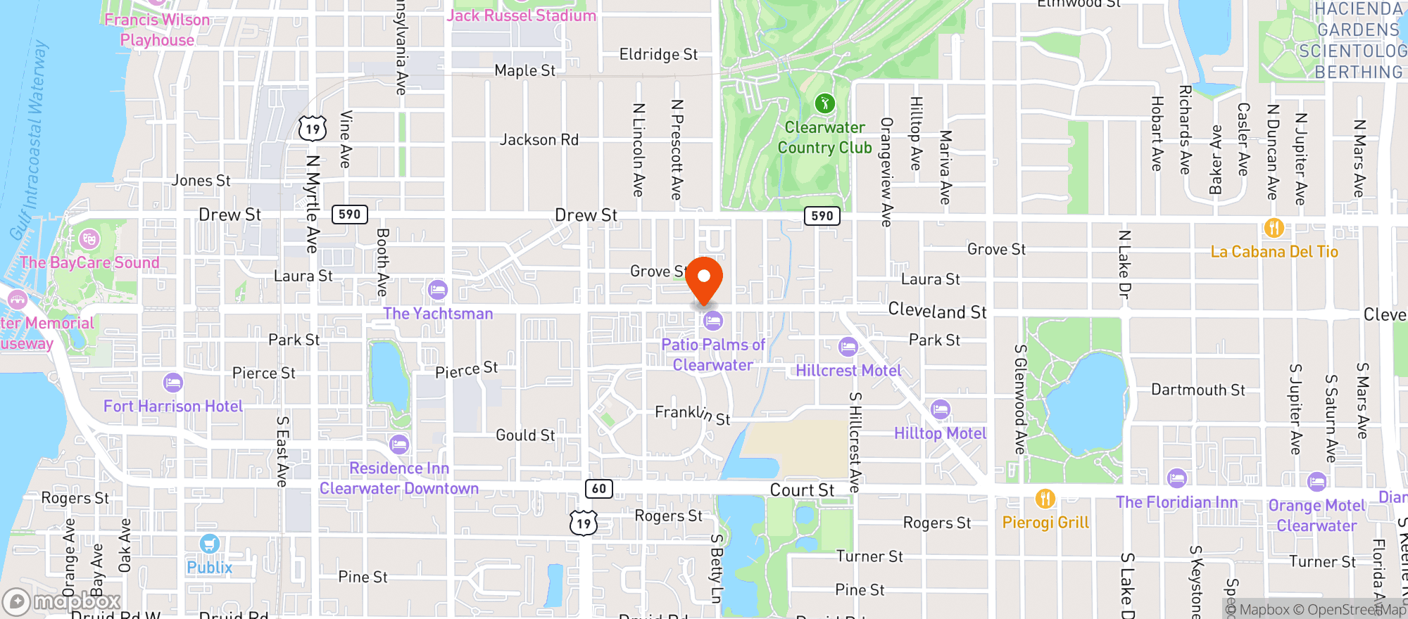 Map showing Citgo