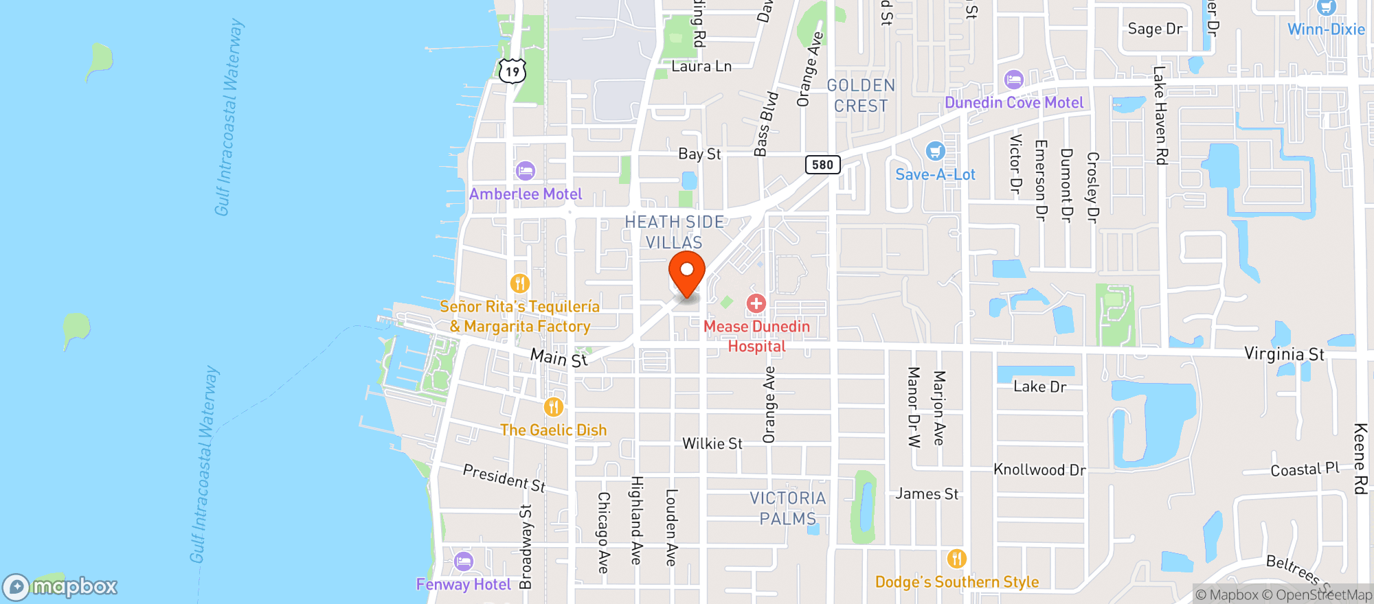 Map showing Caledonia Brewing