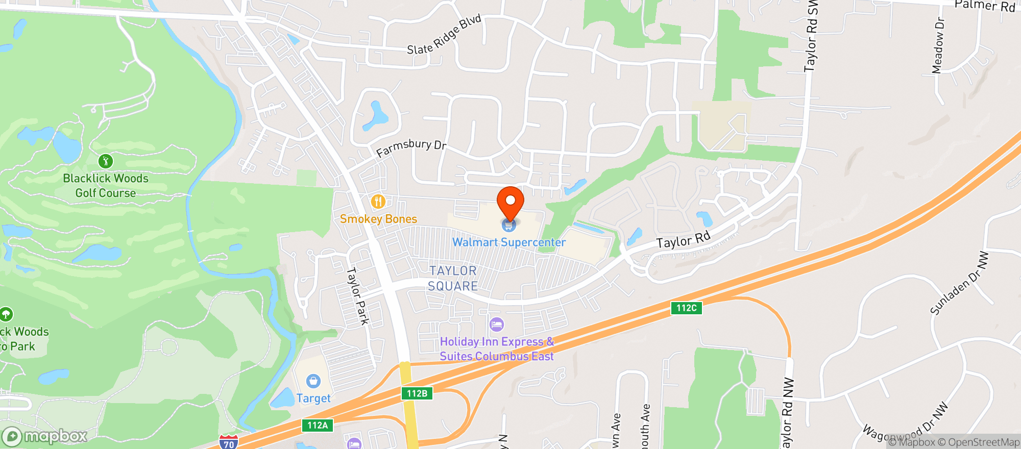 Map showing Walmart Supercenter