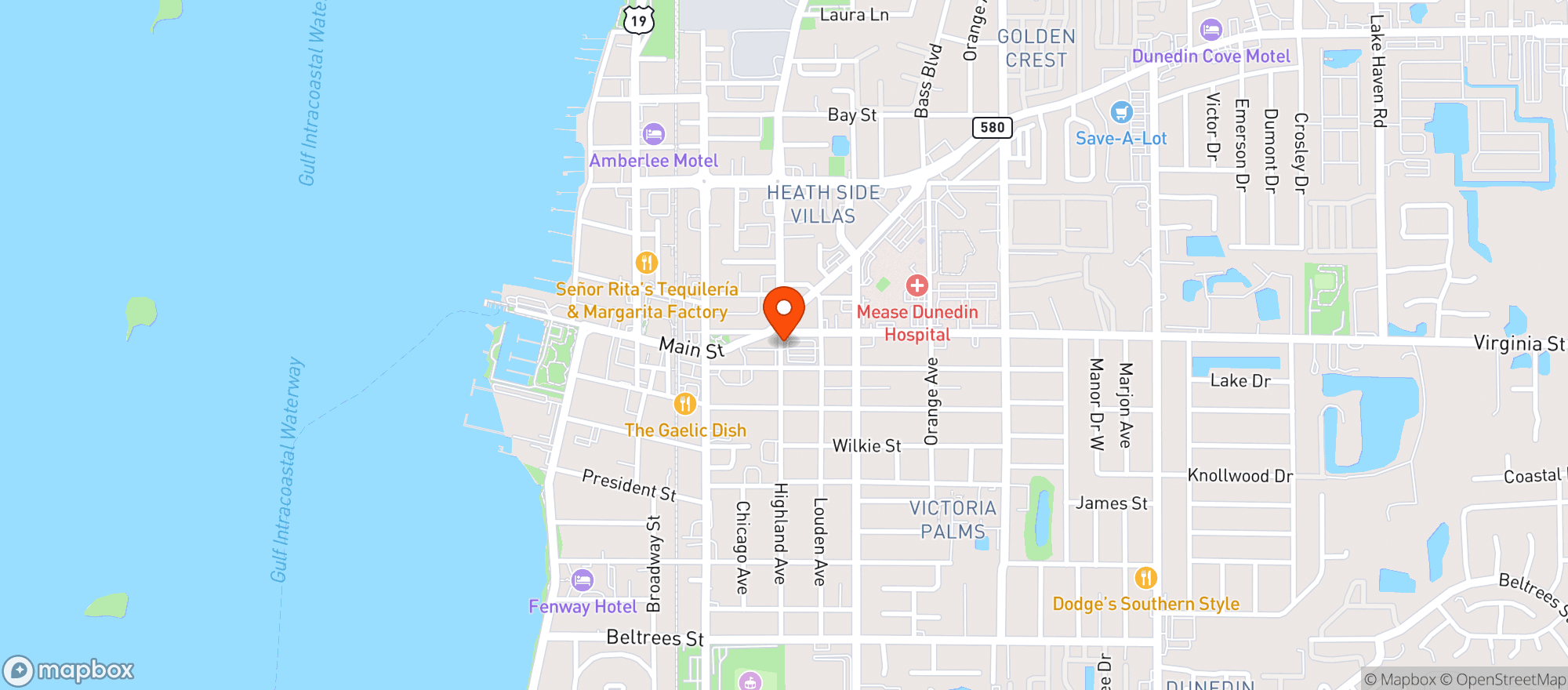 Map showing Pisces Sushi & Global Bistro