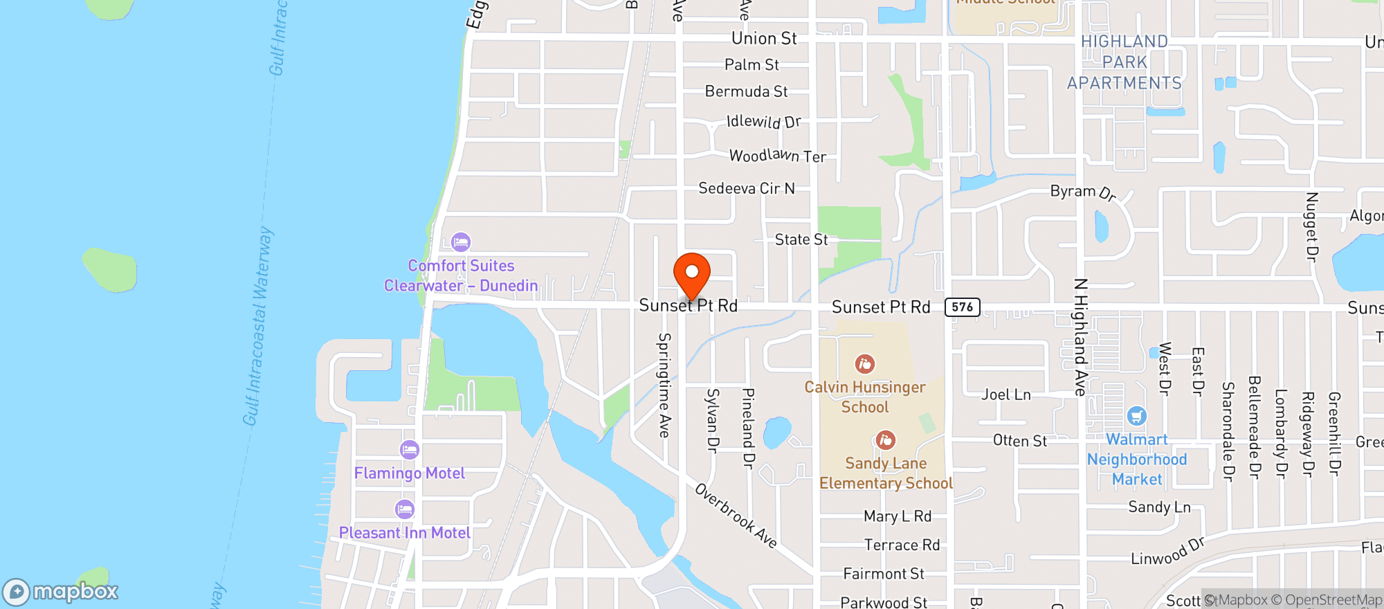 Map showing Circle A
