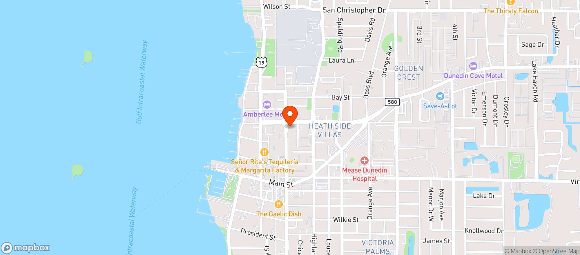Map showing Woodwright Brewing Co