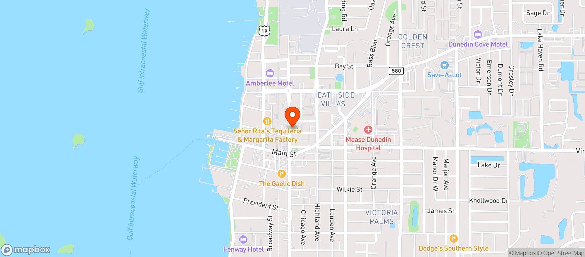 Map showing Jensen Bros Seafood