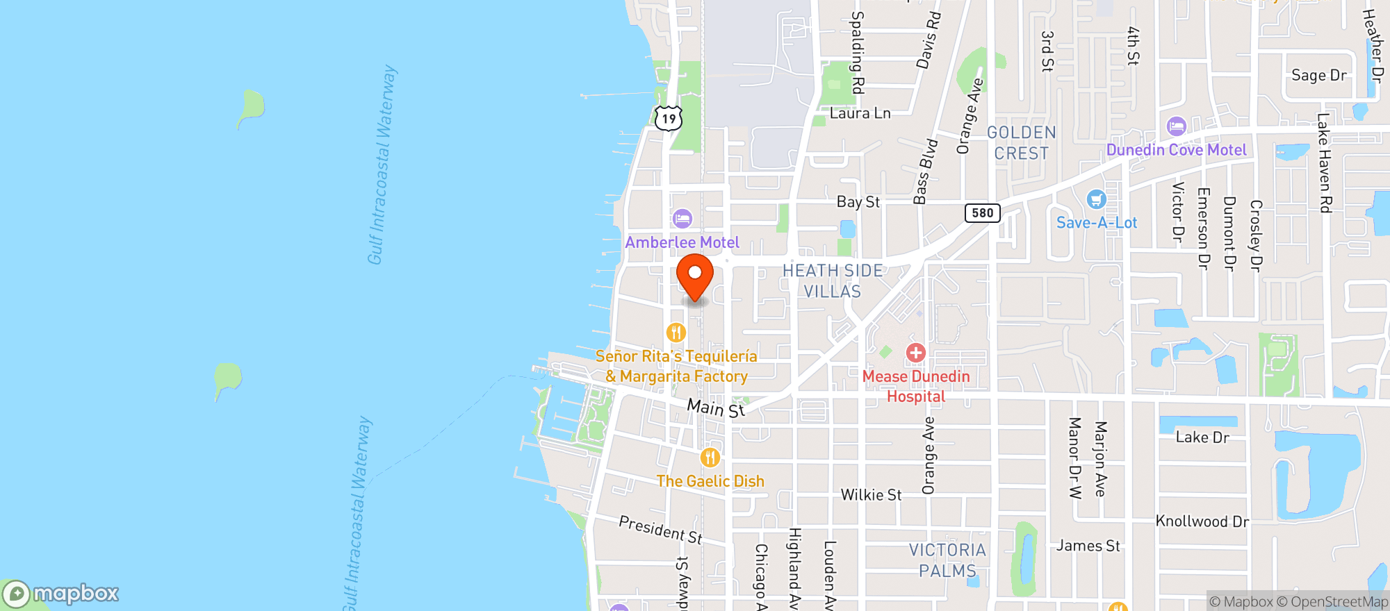 Map showing Cueni Brewing Company