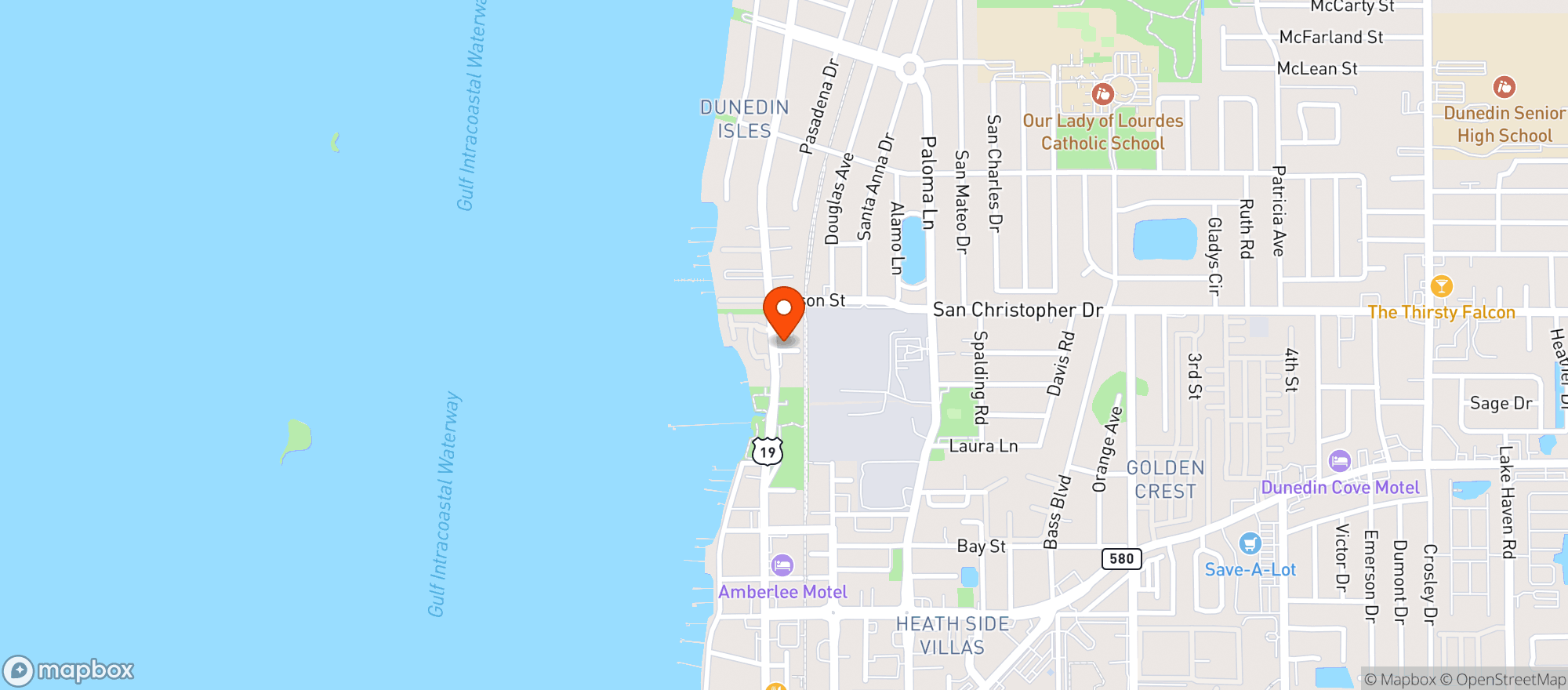 Map showing Dunedin Mockfusion