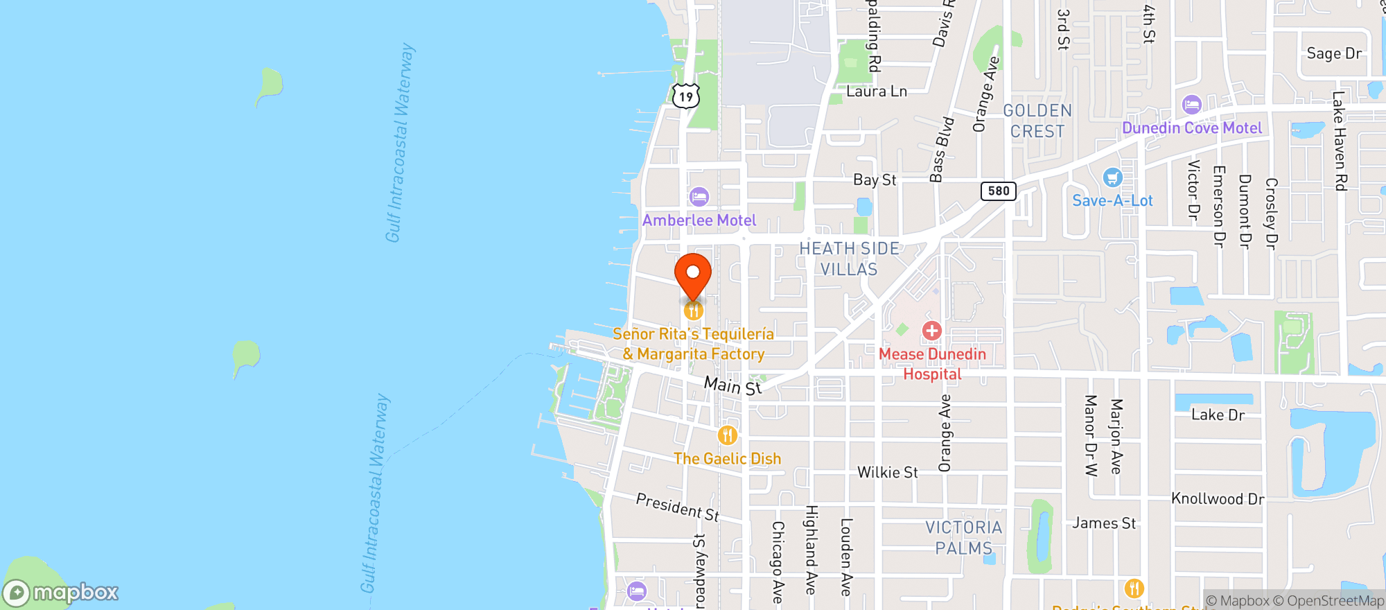 Map showing Dunedin House Of Beer