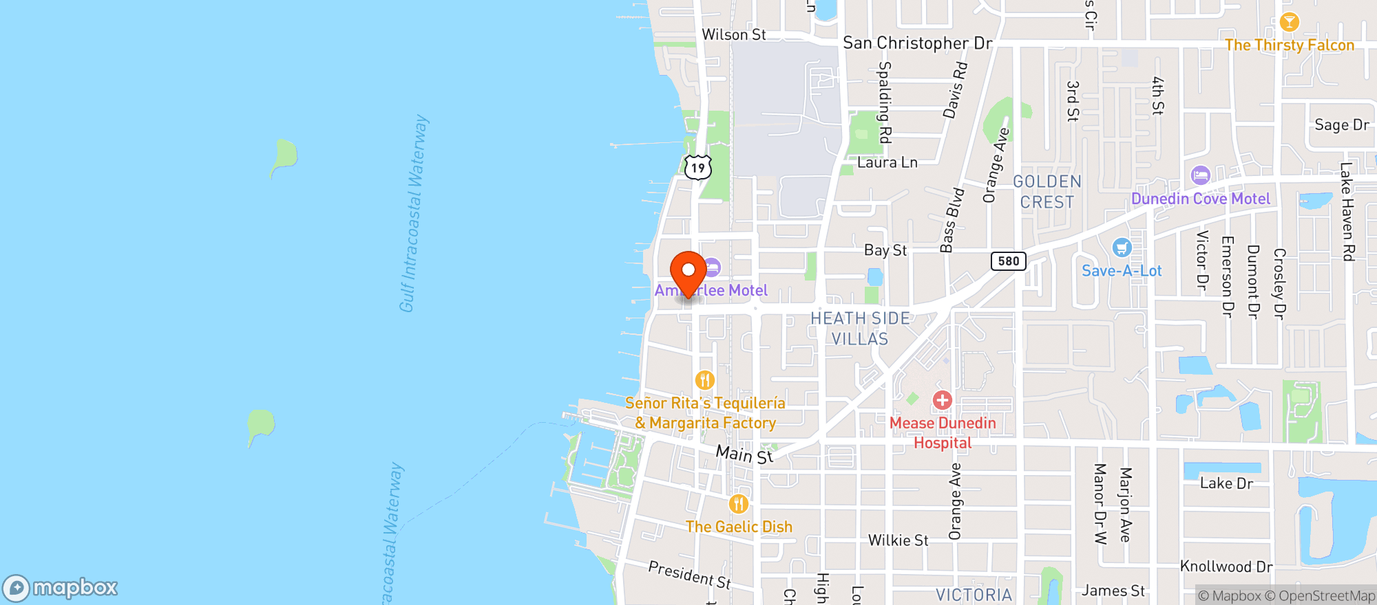 Map showing Hop Scotch Café