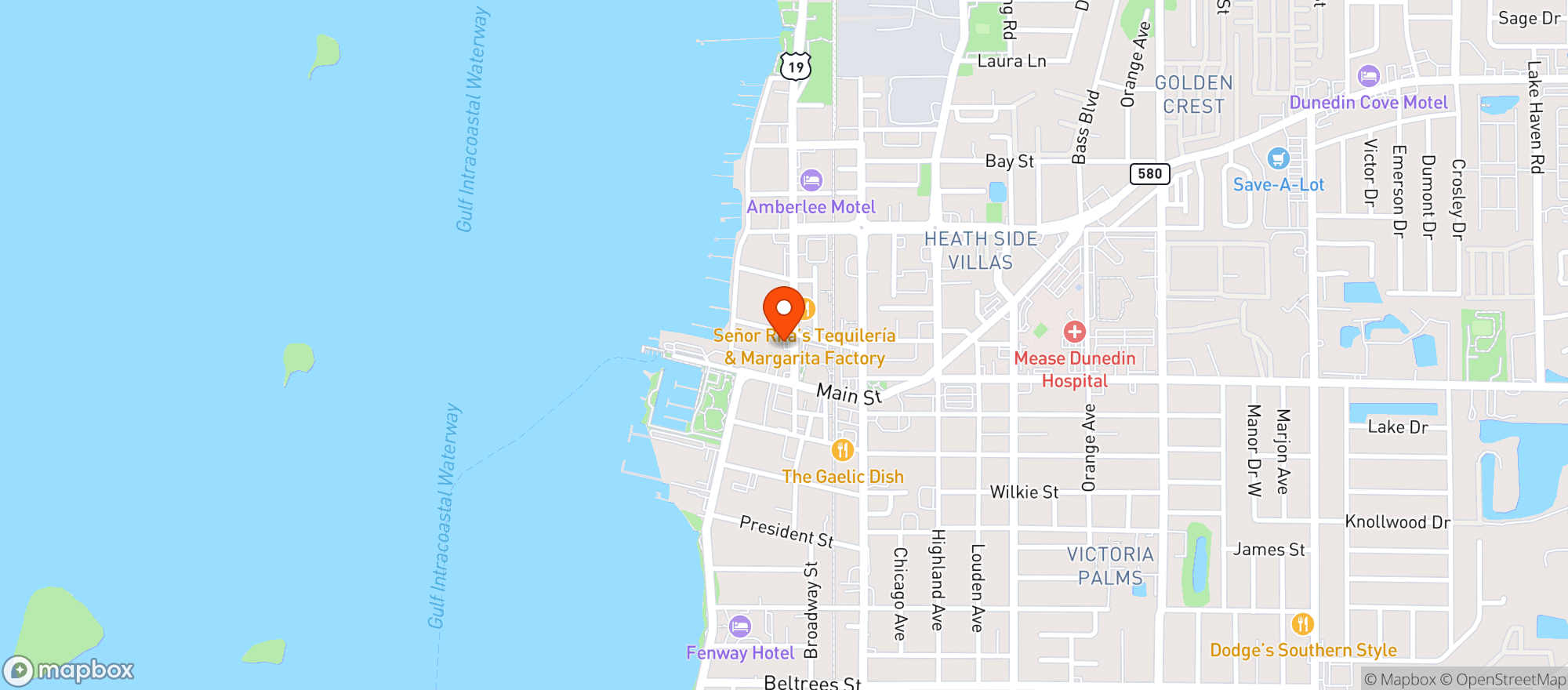 Map showing Quick Nicks Grocery