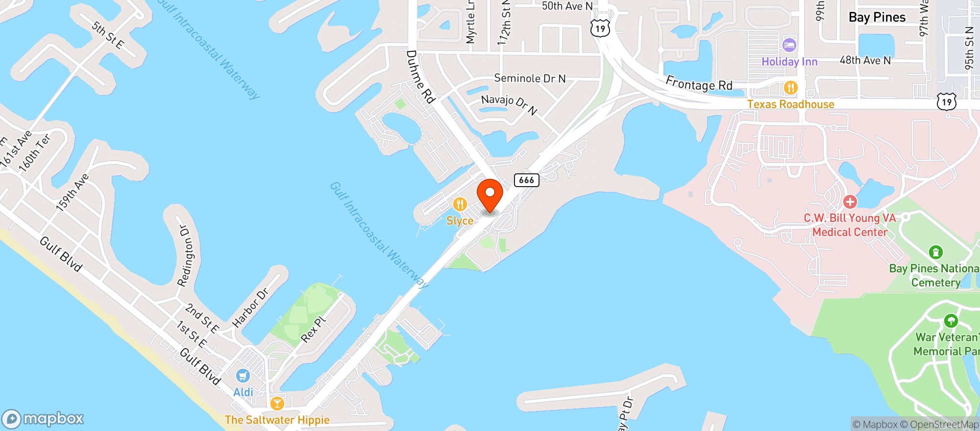 Map showing Publix Super Market