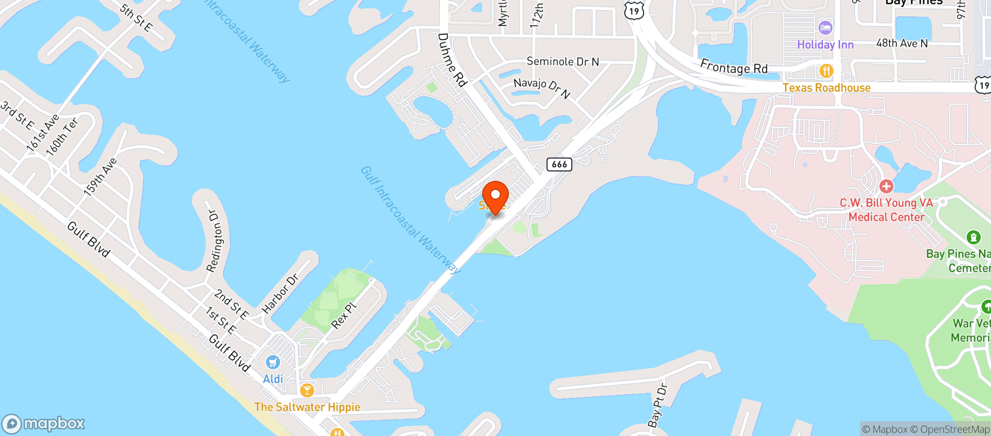 Map showing Publix Liquors